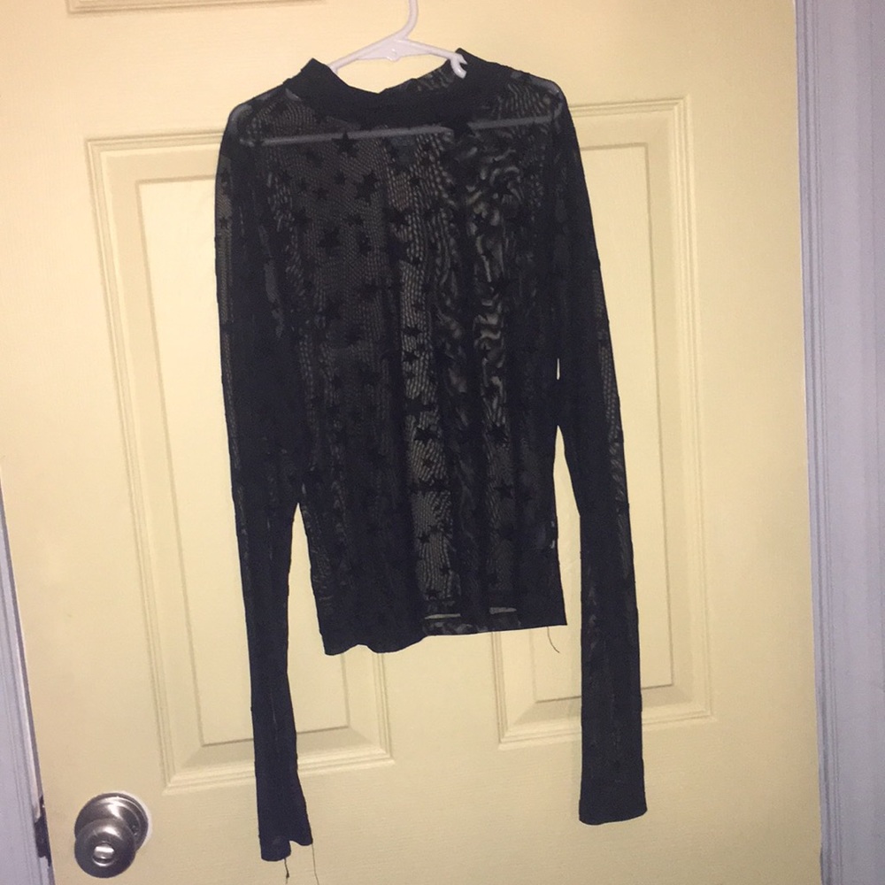 Star see-through top